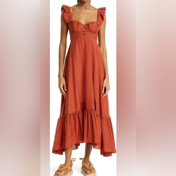 Farm Rio | Ruffle Strap Maxi Dress - Picture 3 of 16
